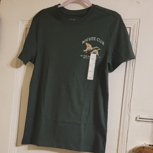 Goodfellow & Co. Men's White and Green Graphic T-shirt SZ S - Picture 12 of 13